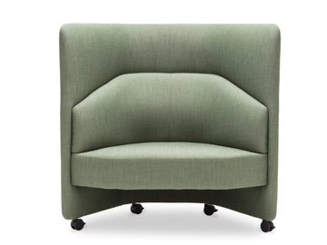 IN OUT OFFICE SF2250 - Upholstered fabric armchair high-back by Andreu World - view 2